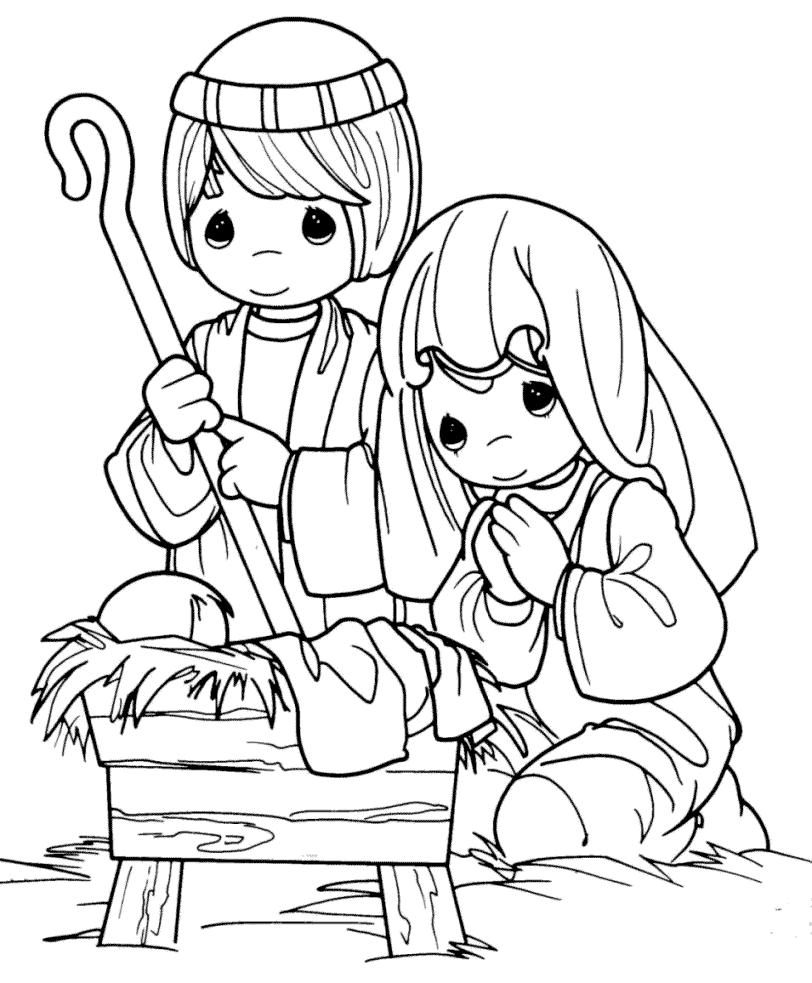 nativity coloring pages children - photo #31