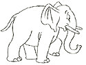 как нарисовать слона